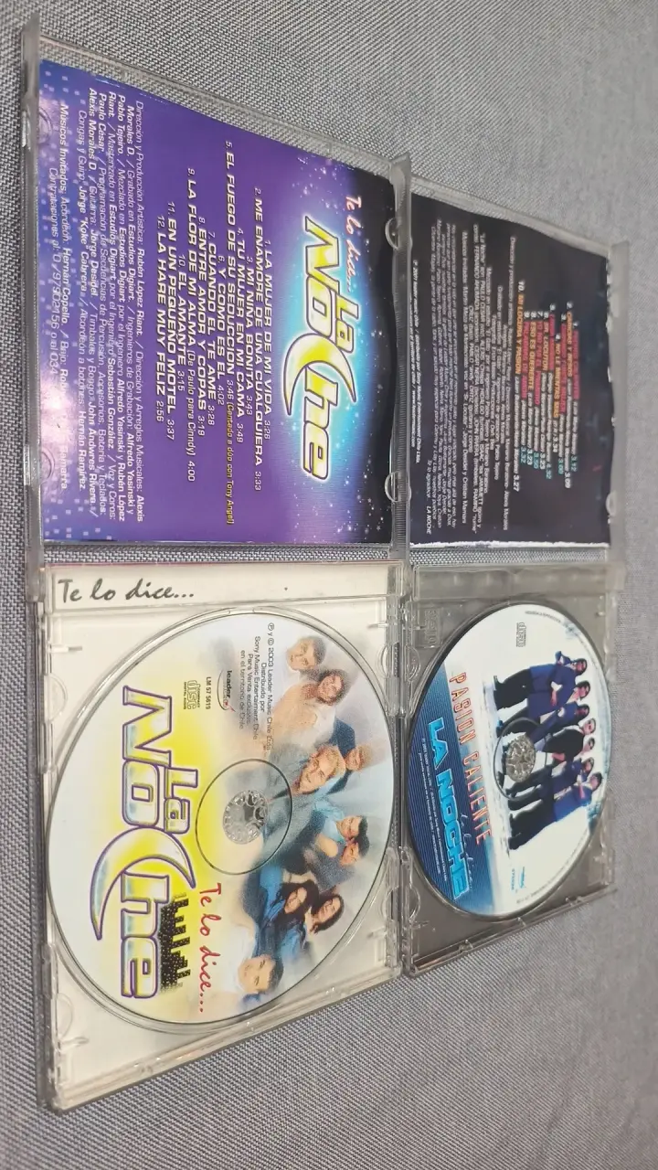 CDs La Noche - Te lo dice y Pasión Calien - 3