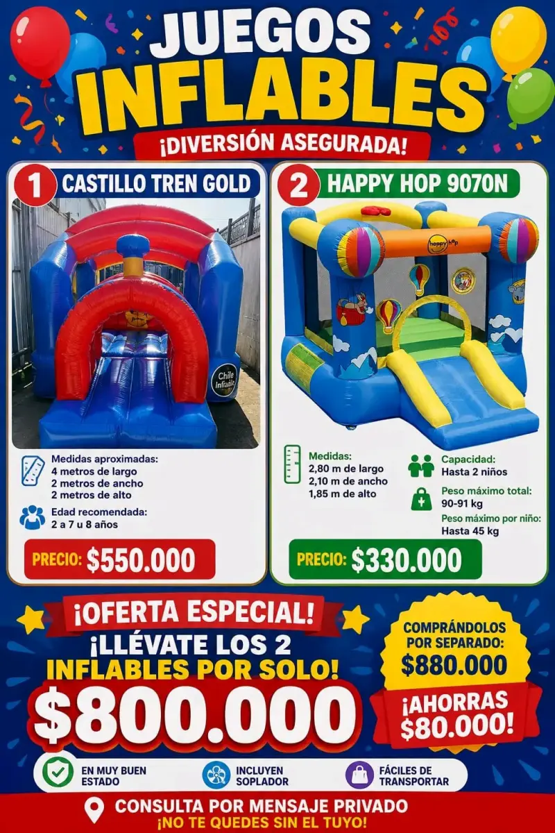Castillo Inflable Happy Hop 9070N Multicolor - 1