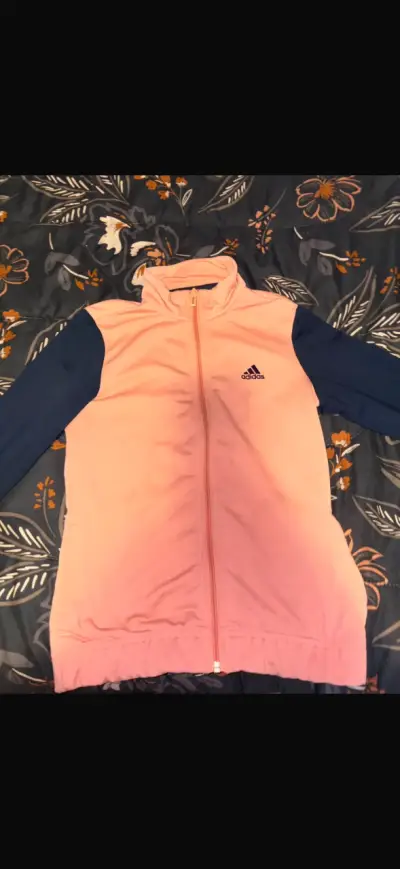 Chaqueta deportiva rosa Adidas para mujer - miniatura 1