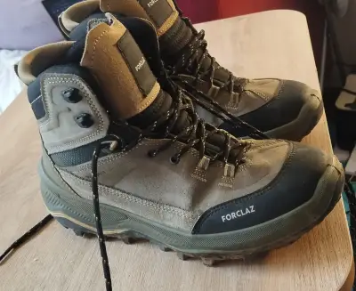 Botas de montaña Forclaz impermeables de cuero 38 - miniatura 1