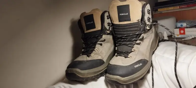 Botas de montaña Forclaz impermeables de cuero 38 - 2