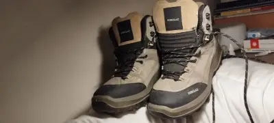 Botas de montaña Forclaz impermeables de cuero 38 - miniatura 2