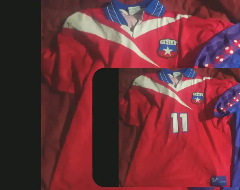 Camiseta de fútbol Chile retro roja número 11