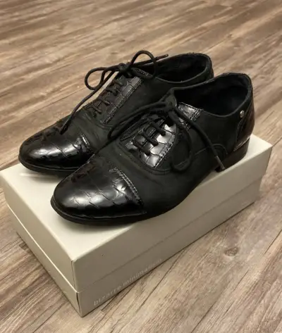 Zapatos de vestir negros Pollini - miniatura 1