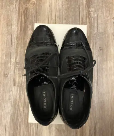 Zapatos de vestir negros Pollini - miniatura 4