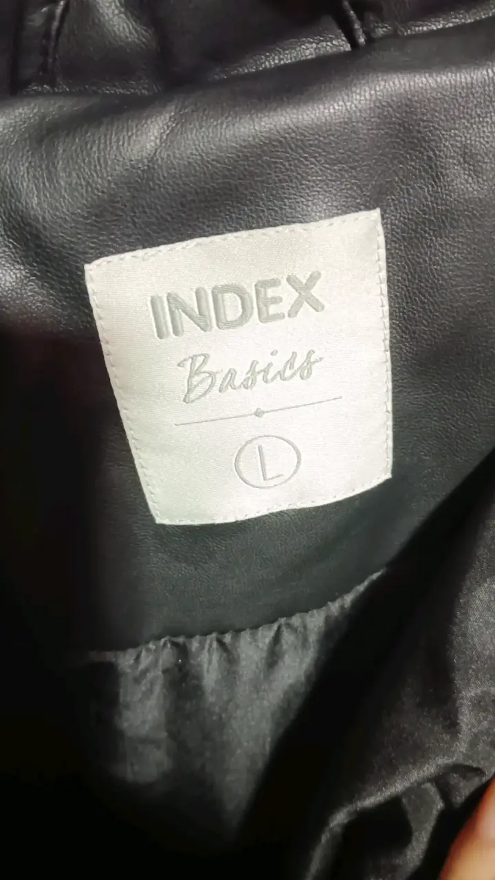Parka Mujer Negra Efecto Piel Index - 3