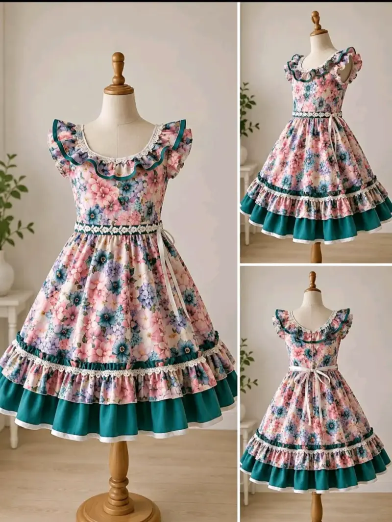Vestido huasa talla S nuevo - 1