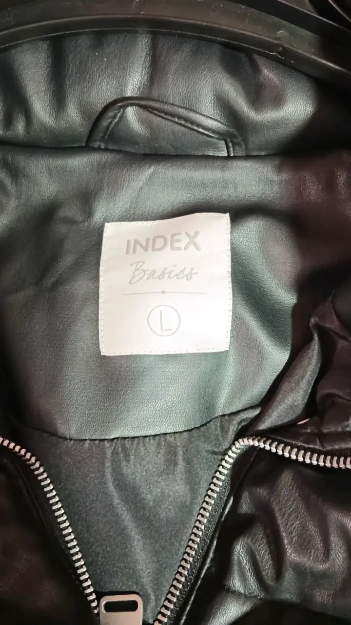 Parka Mujer Index Efecto Piel Negra - 3