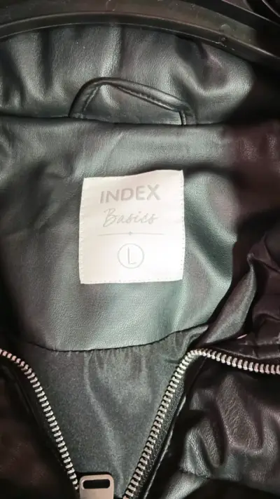 Parka Mujer Index Efecto Piel Negra - miniatura 3