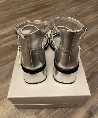 Zapatos de Tacón MIM Plateados - miniatura 3