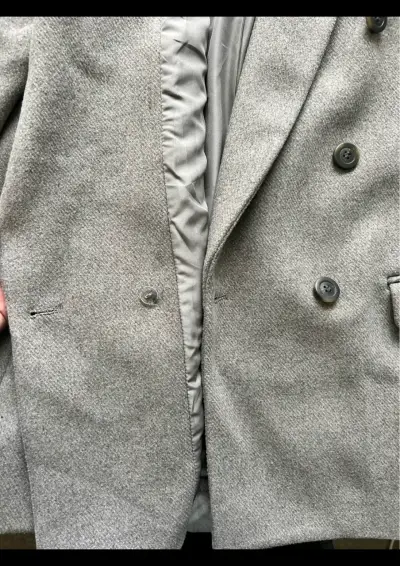 Blazer gris doble botonadura H&M para mujer - miniatura 2
