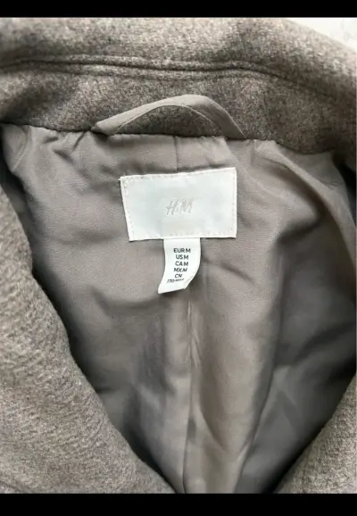 Blazer gris doble botonadura H&M para mujer - miniatura 3