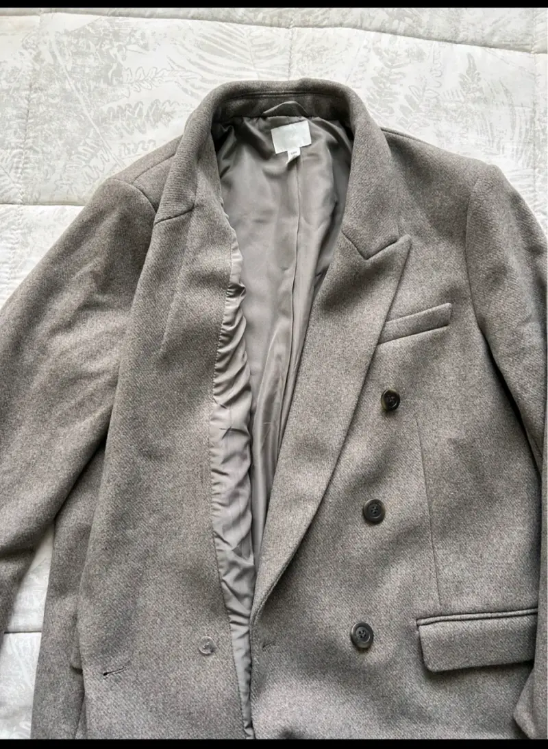 Blazer gris doble botonadura H&M para mujer - 4
