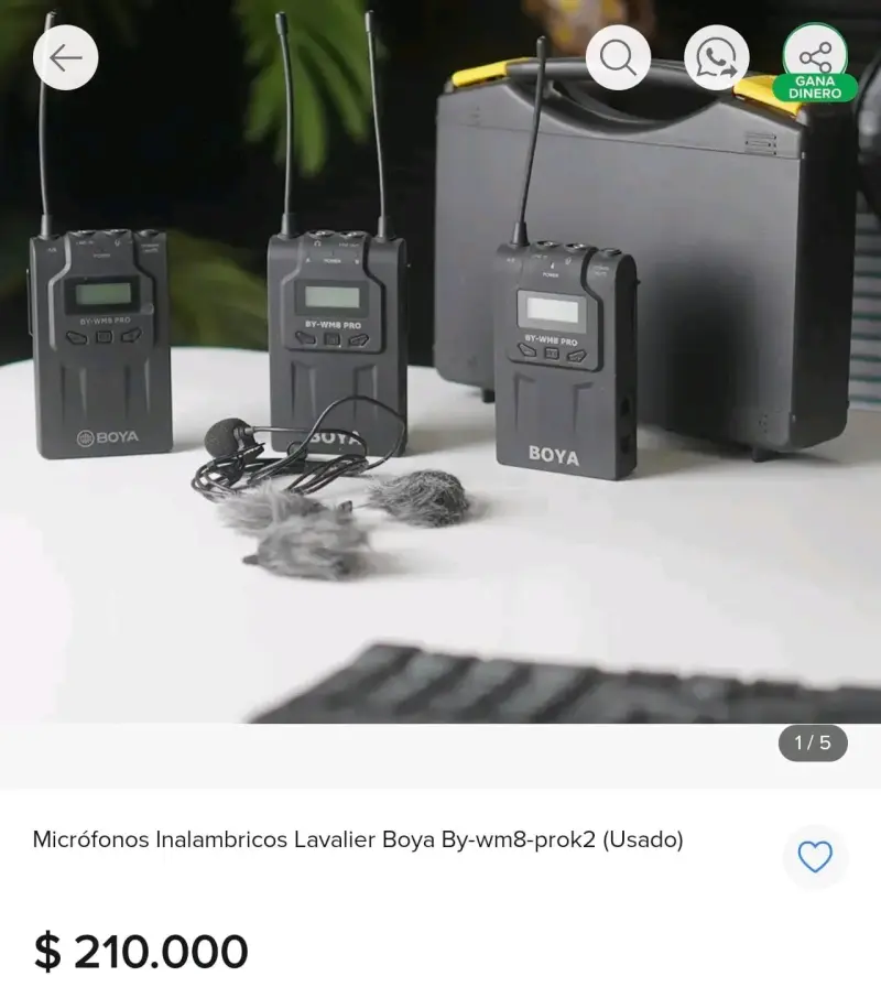 Micrófonos Inalámbricos Lavalier Boya BY-WM8 Pro-K2