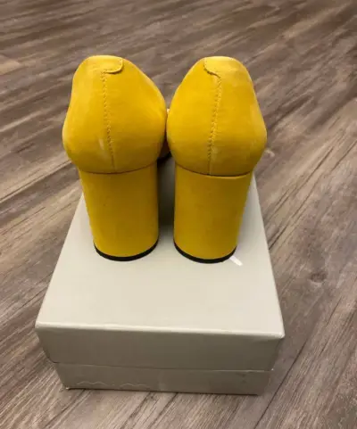 Zapatos de Tacón Amarillos Prüne - miniatura 2