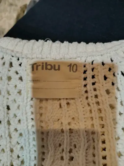 Suéter de punto blanco para niña Tribu - miniatura 2