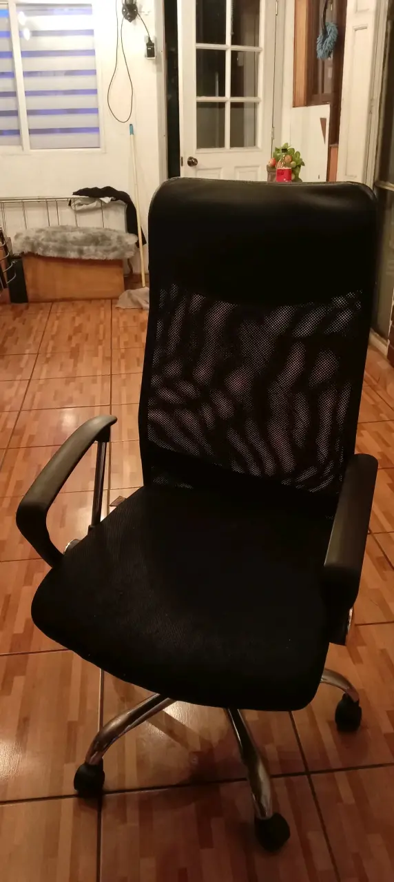 Silla de Oficina Ergonómica Negra - 1