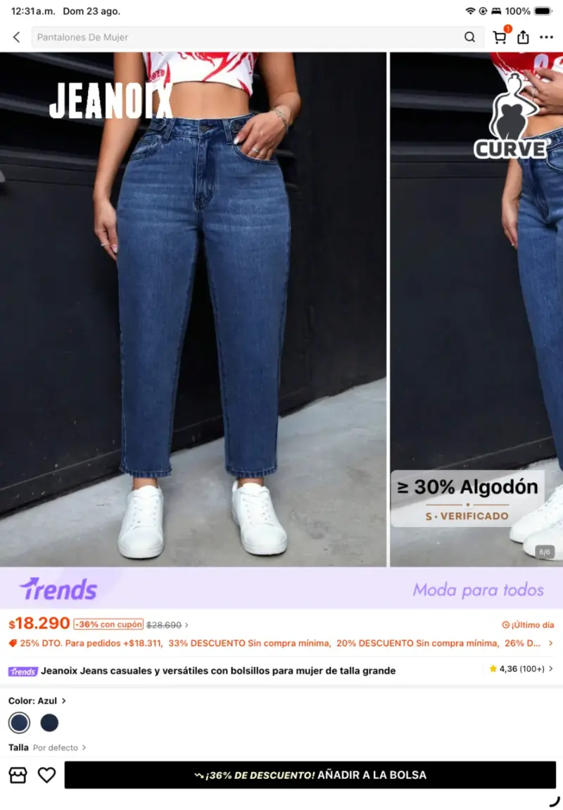 Jeans casuales Shein 3xl - 2