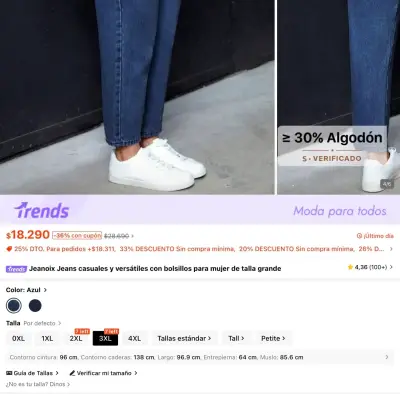 Jeans casuales Shein 3xl - miniatura 1