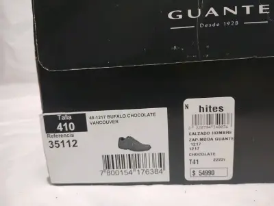 Zapatos de cuero marrón Guante para hombre - miniatura 4