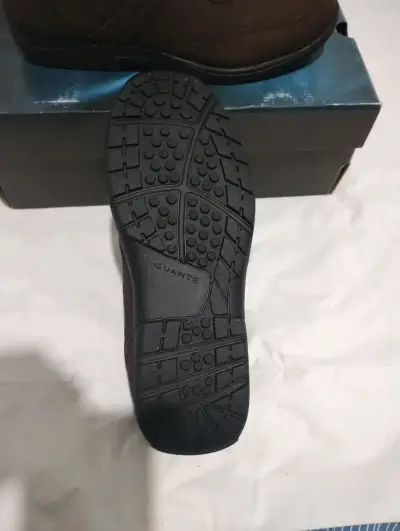 Zapatos de cuero marrón Guante para hombre - miniatura 4