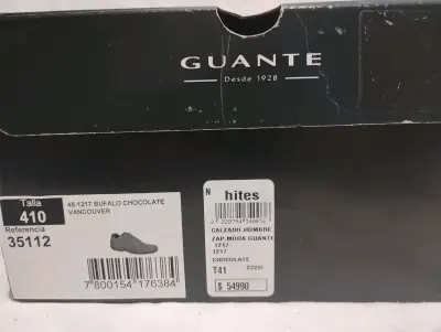 Zapatos de cuero marrón Guante para hombre - miniatura 6