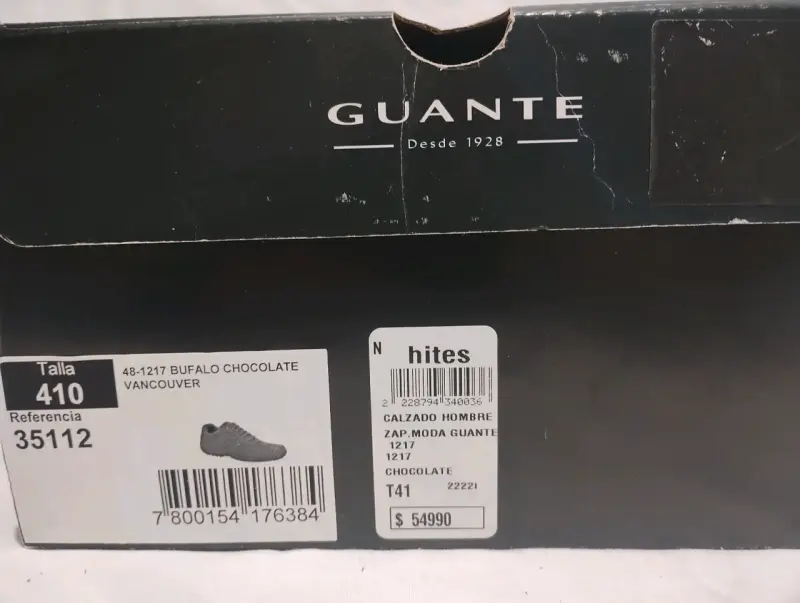 Zapatos de cuero chocolate Guante para hombre - 6