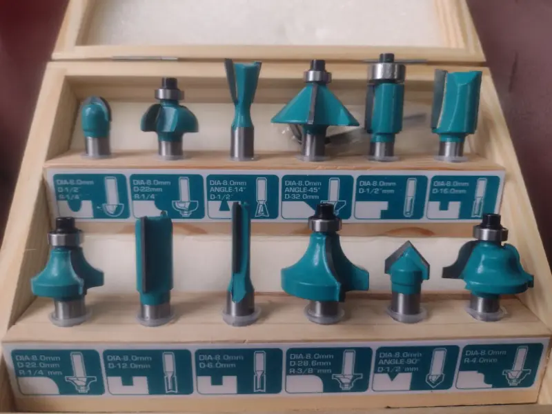 Juego de Brocas para Router 12 Piezas - 1
