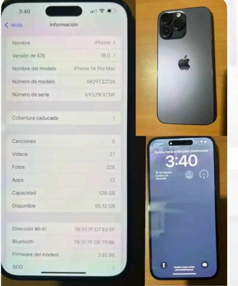 iPhone 14 Pro Max 128GB en buen estado