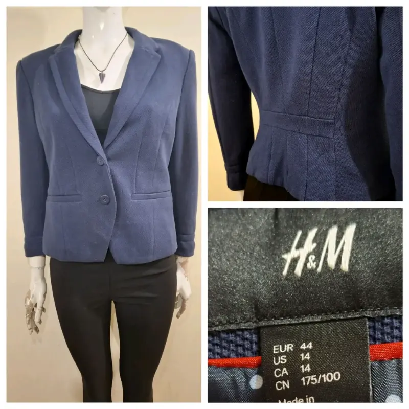 Blazer azul mujer H&M