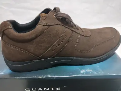 Zapatos de cuero marrón Guante para hombre - miniatura 2