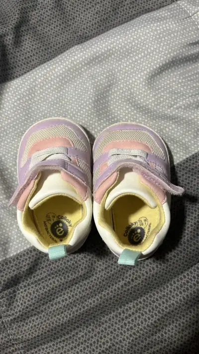 Zapatillas de bebé Baby Colors rosadas y lilas - miniatura 3