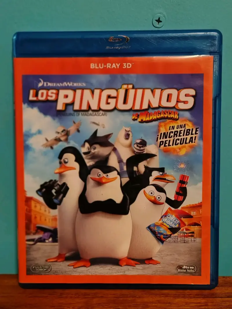 Blu-ray 3D Los Pingüinos de Madagascar