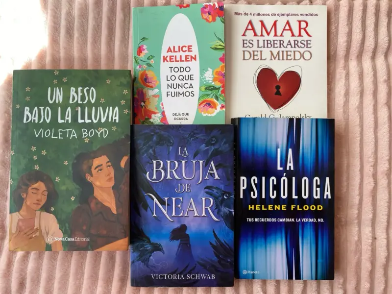 Lote de 5 libros variados de ficción y autoayuda