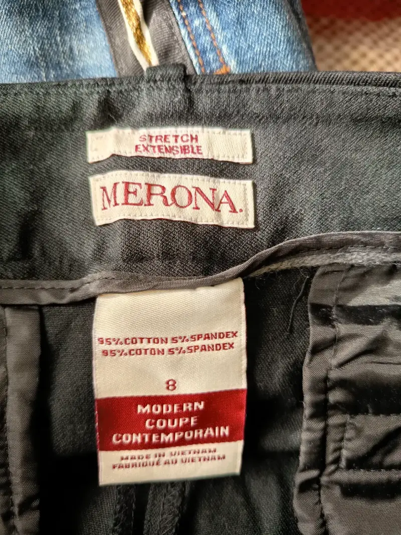 Pantalón negro de vestir elásticado mujer Merona - 3