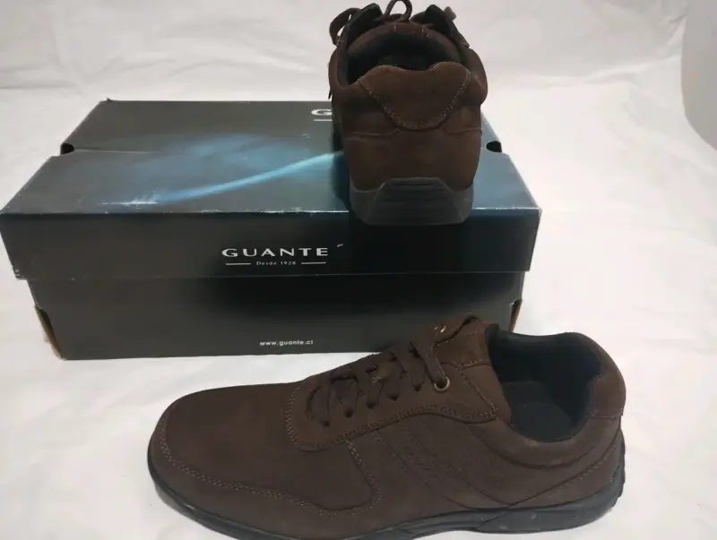 Zapatos de cuero marrón Guante para hombre - 3