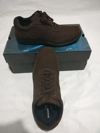 Zapatos de cuero marrón Guante para hombre - miniatura 5