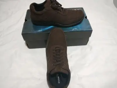 Zapatos de cuero marrón Guante para hombre - miniatura 6