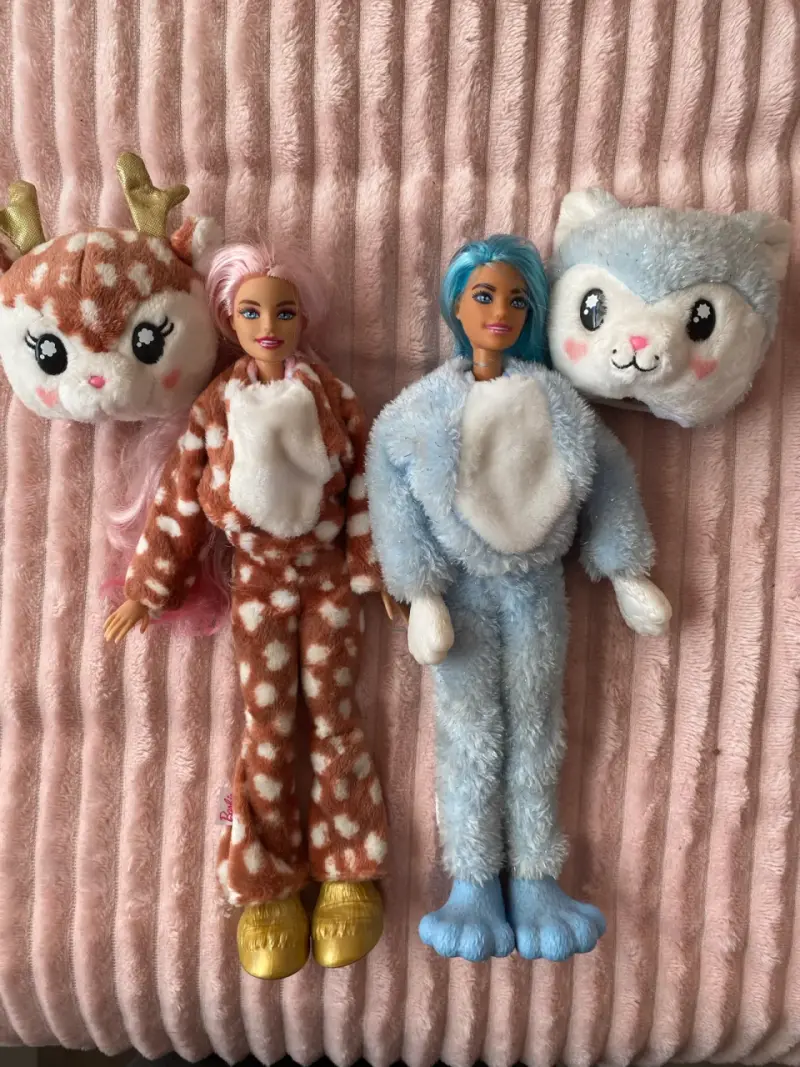 Muñecas de Peluche con Disfraces de Animales - 1