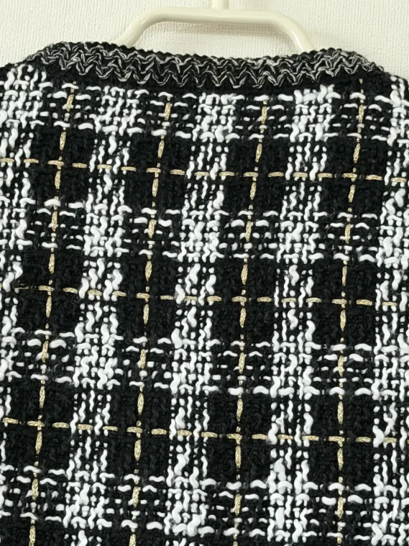 Chaqueta de tweed en blanco y negro Privilege - 5