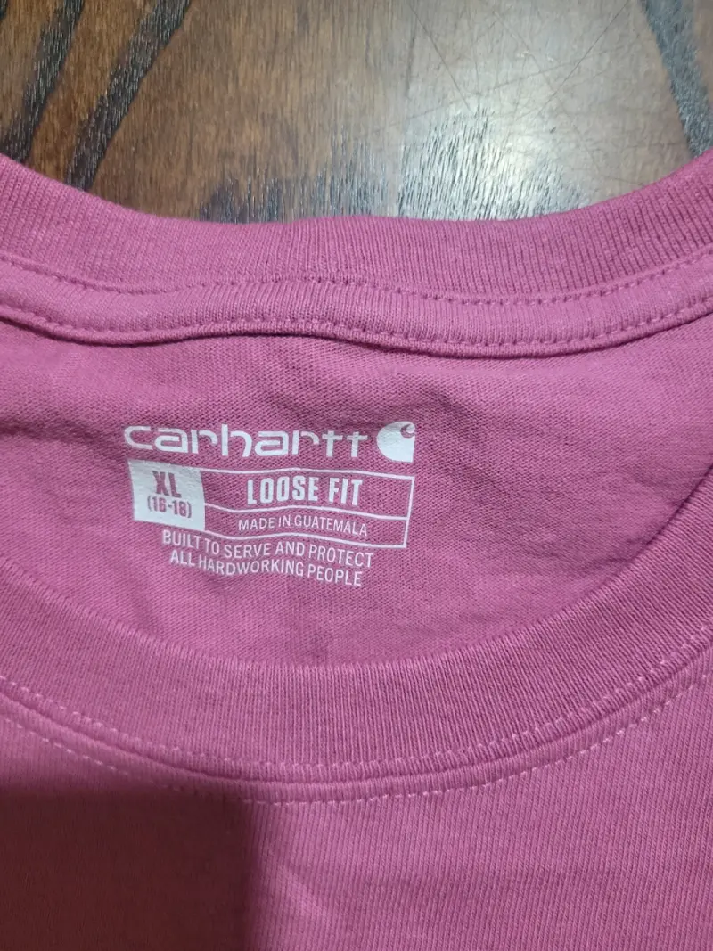 Polera manga larga Carhartt rosa talla XL - 2