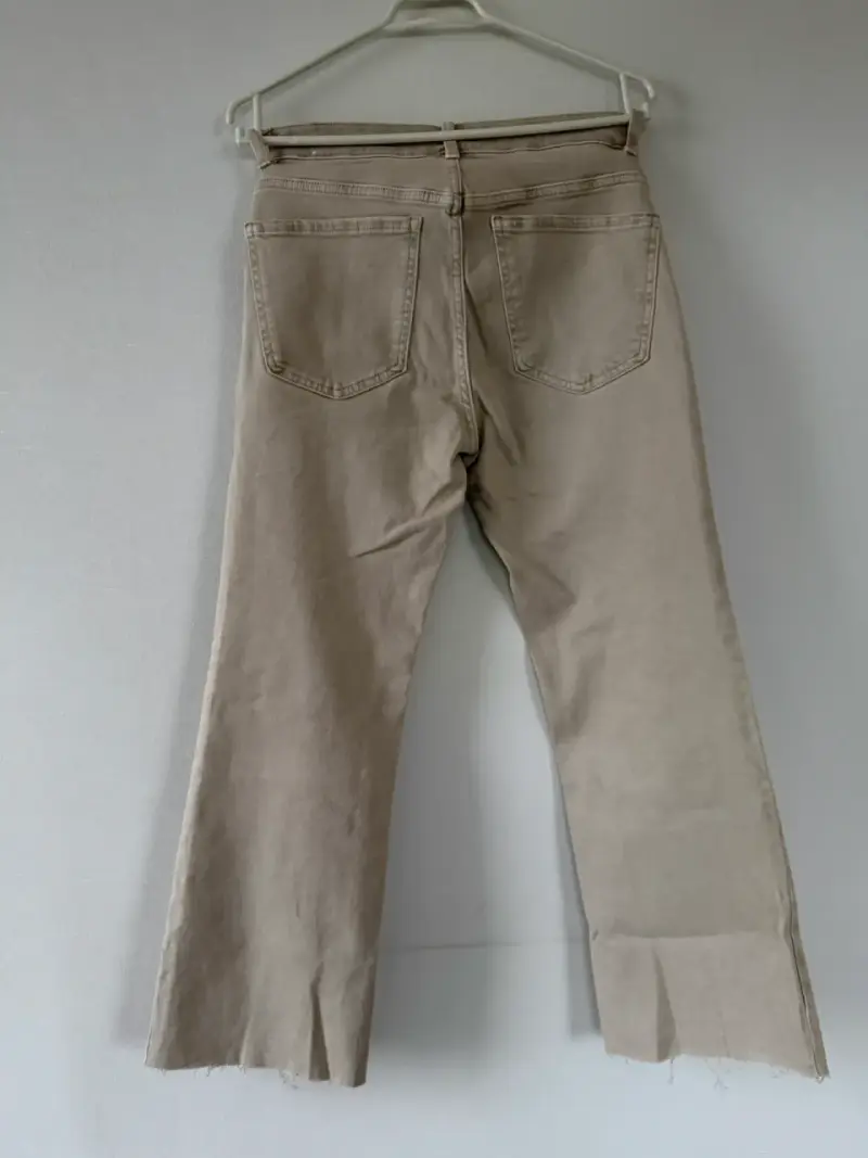 Jeans beige Mango Sienna para mujer - 4