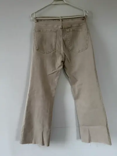Jeans beige Mango Sienna para mujer - miniatura 4