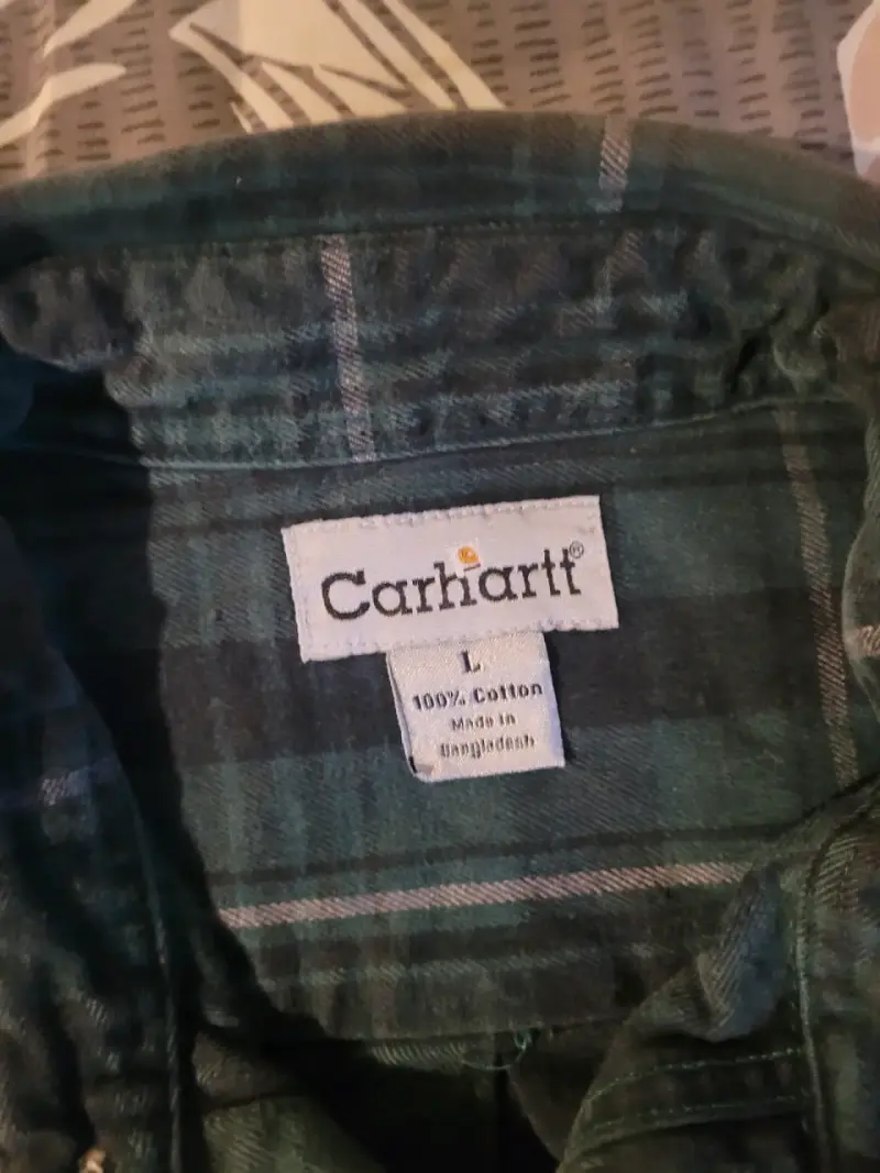 Camisa de franela a cuadros Carhartt verde - 2