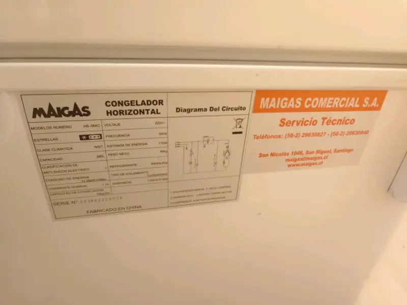 Congelador horizontal 295 litros Maigas Home - 5