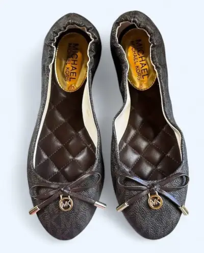 Bailarinas Michael Kors marrón con detalle de moño - miniatura 1