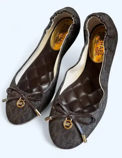 Bailarinas Michael Kors marrón con detalle de moño - miniatura 2