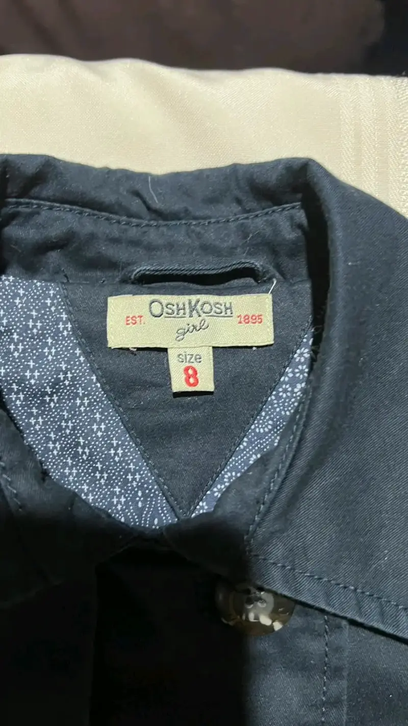 Chaqueta azul para niña OshKosh talla 8 - 1