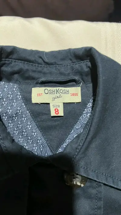 Chaqueta  azul para niña OshKosh talla 8 - miniatura 1