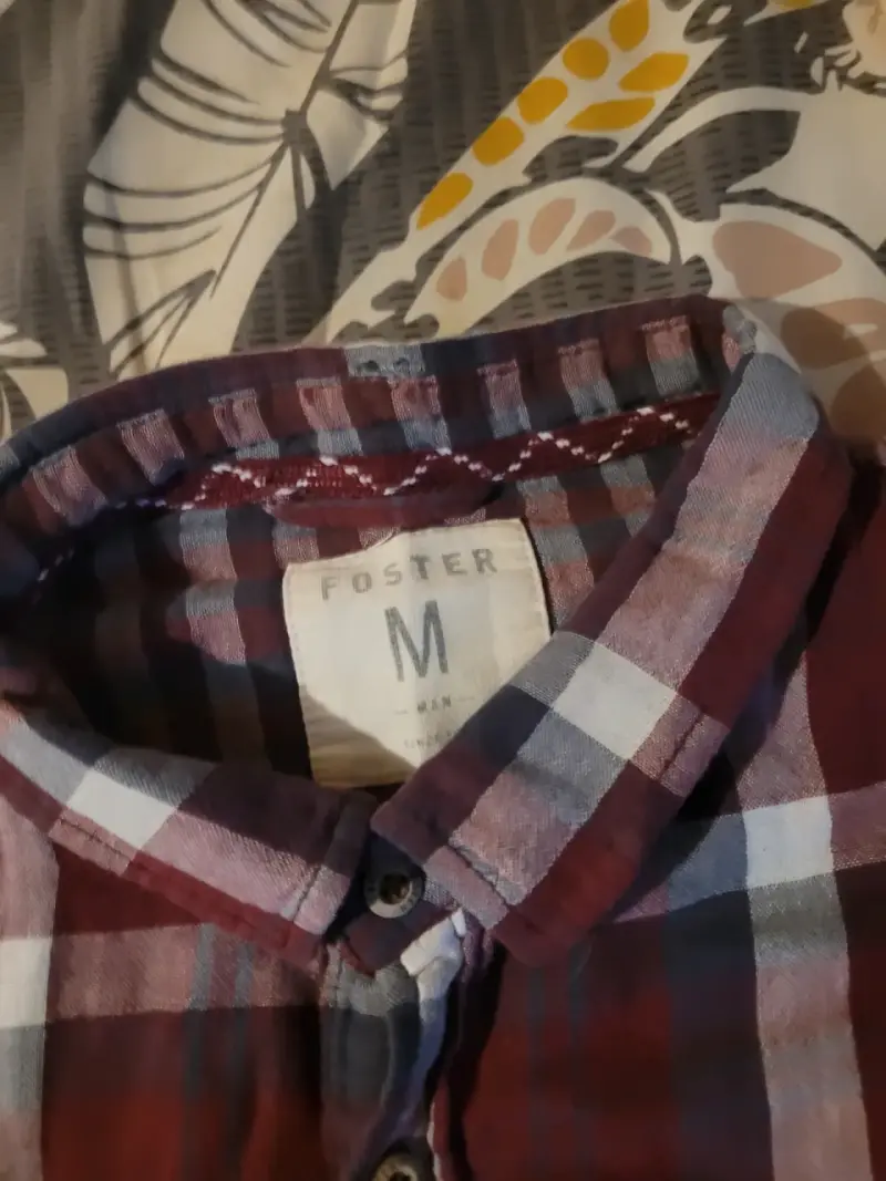 Camisa a cuadros Foster talla M - 2